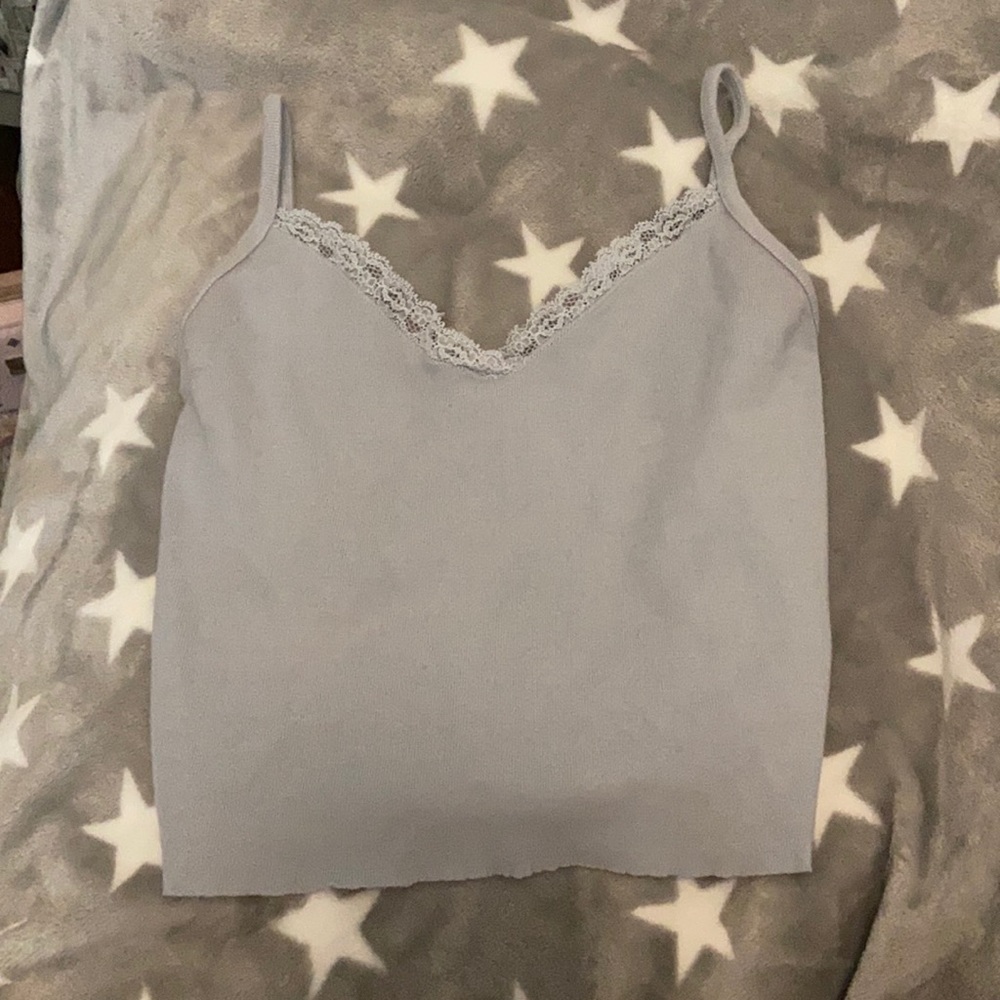 light blue spaghetti strap